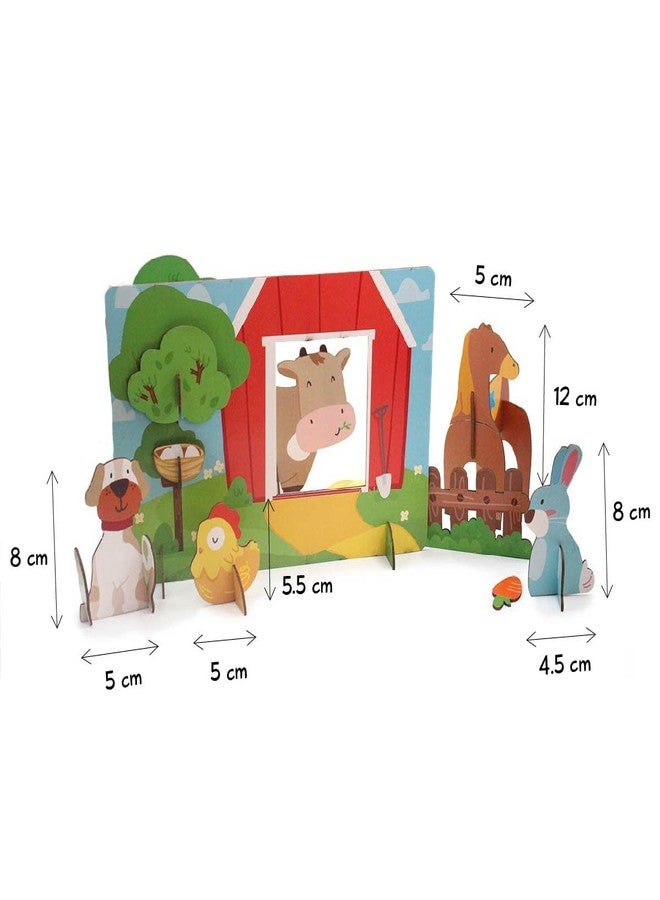 shumee DIY 3D Activity Box - Farm Themed (6 Years+) | Multicolor | All-in-one Kit | Safe for Children | Pretend Play | Eco Friendly | Handcrafted in India - Image 3