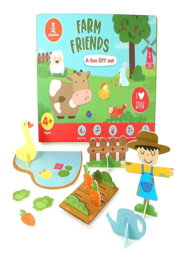 shumee DIY 3D Activity Box - Farm Themed (6 Years+) | Multicolor | All-in-one Kit | Safe for Children | Pretend Play | Eco Friendly | Handcrafted in India - Image 1