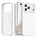 GONEZ Magnetic for iPhone 17 Pro Case Compatible with MagSafe AntiScratch Microfiber Lining Screen Protector Silicone Camera Control Shockproof Slim Phone Cover 63 inch White - Image 2