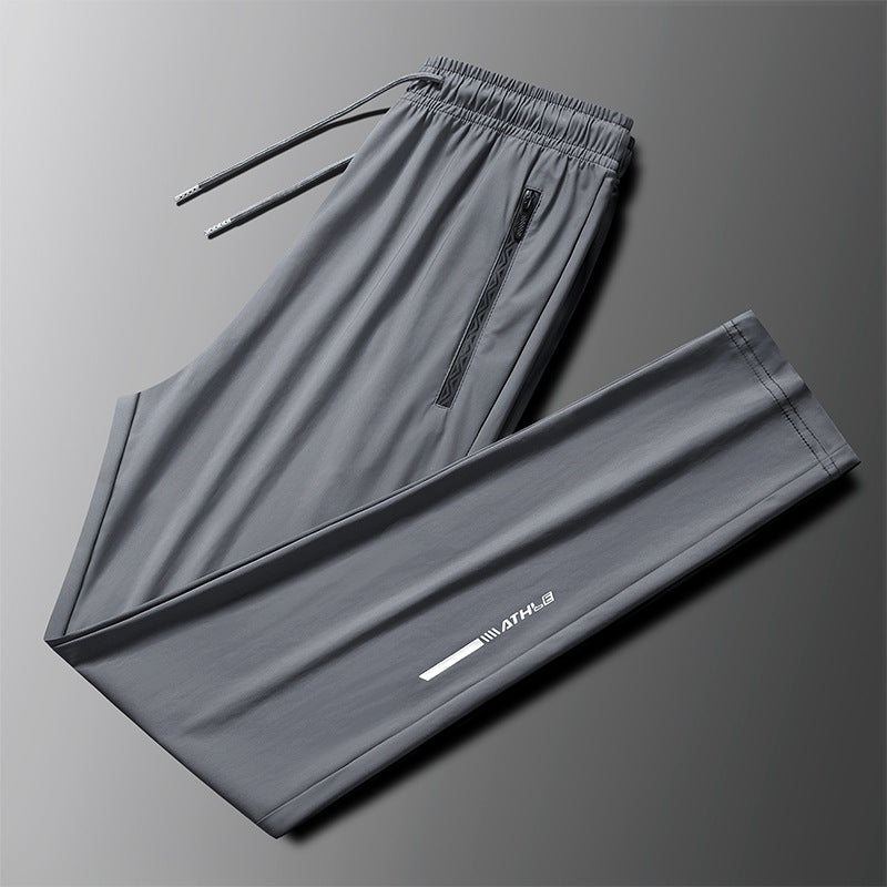 [ Stall Ready Stock] Real Ice Silk Deep Inventory High-End Ice Silk Pants Men'S Summer Thin Style - Image 3