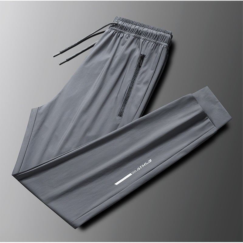 [ Stall Ready Stock] Real Ice Silk Deep Inventory High-End Ice Silk Pants Men'S Summer Thin Style - Image 2