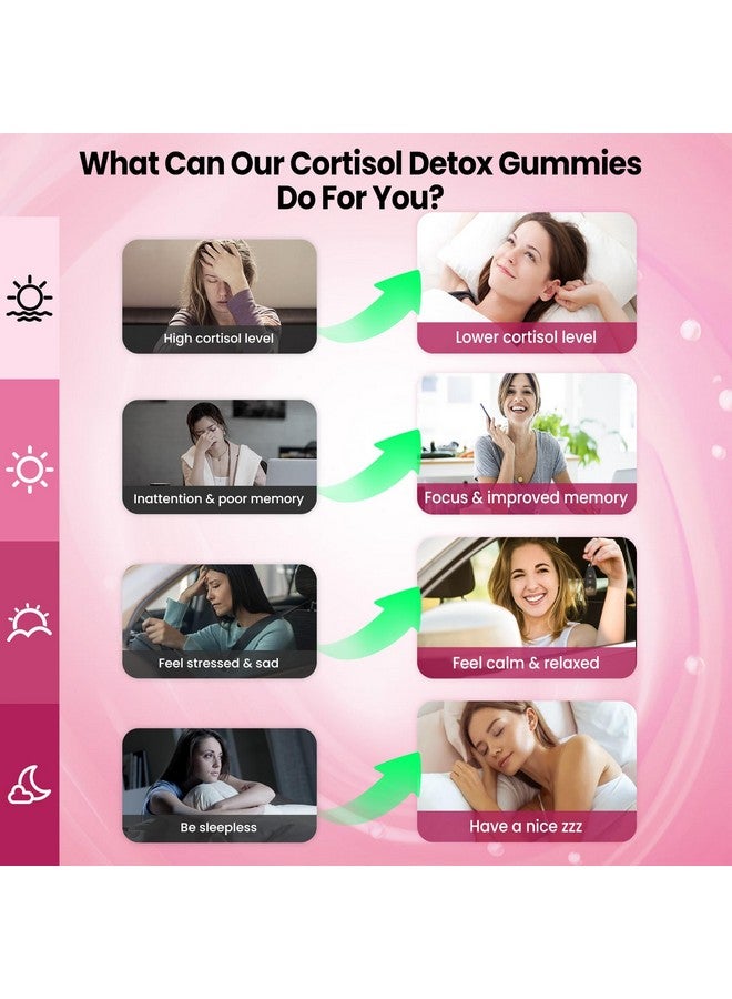 duwhot duwhot Cortisol Gummies, 15 in 1 Lower Cortisol Supplements for Women, w. Ashwagandha, Magnesium, Phosphatidylserine, Folate for Hormone Balance, Mood, Focus, Sleep Support, Sugar Free, Vegan, 60  - Image 5
