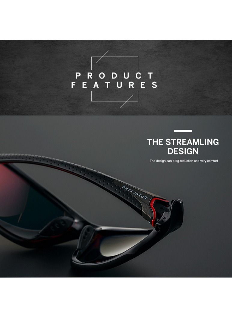 NIBEMINENT Men's Polarized UV Sunglasses Outdoor Sports Cycling Glasses for Walking Fishing  - Image 3