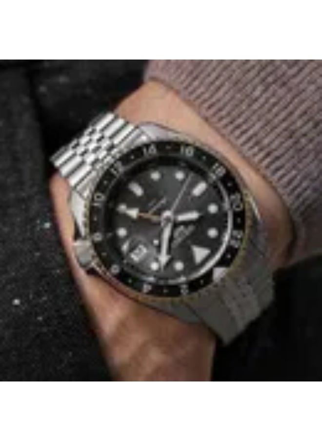 Seiko 5 Sports GMT SSK021K1 Men’s Watch Charcoal Dial 42.5mm Case 100M WR Automatic  - Image 1