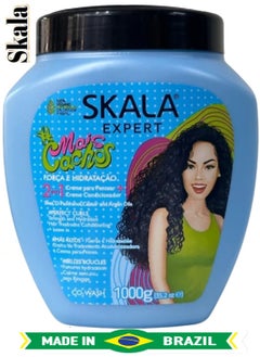 SKALA Brazilian Mais Cachos (2 in 1) Hair Conditioning Treatment Cream  and Styling, Combing for Curly and Wavy Hair, Specifically Designed for Curly Hair Types Powerful Formula Provides Deep Hydration, Nourishment and Control for Stunning Defined Curls 1000g  - Image 1