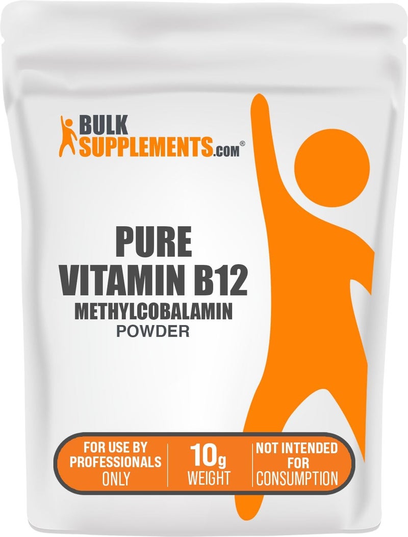 BulkSupplements Pure Vitamin B12 Methylcobalamin Powder 10g - Image 1