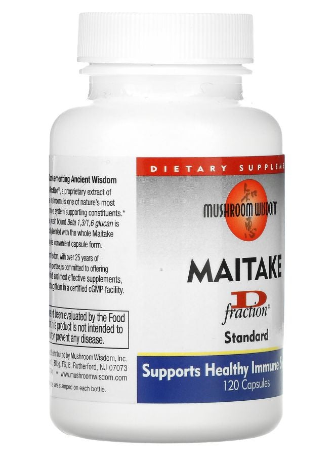 Mushroom Wisdom Maitake D Fraction Standard 120 Capsules - Image 2