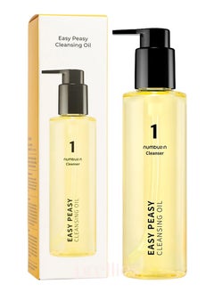 Easy Peasy Korean Skincare Numbuzin No.1 Easy Peasy Cleansing Oil | Makeup Removing Facial Cleanser, Unclogs Pores, Non-heavy, nature-derived ingredients | Korean Skin Care for Face, 6.76 fl oz  - Image 4