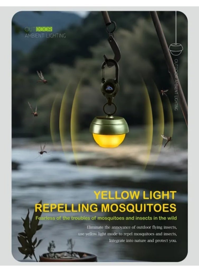 QLIGHT (2Pack) Camping Lantern Rechargeable Outdoor Camping Light,Battery Powered Portable Bright Tent Lamp, 5 Light Modes,Waterproof Led Light For Camping & Hiking - Image 3