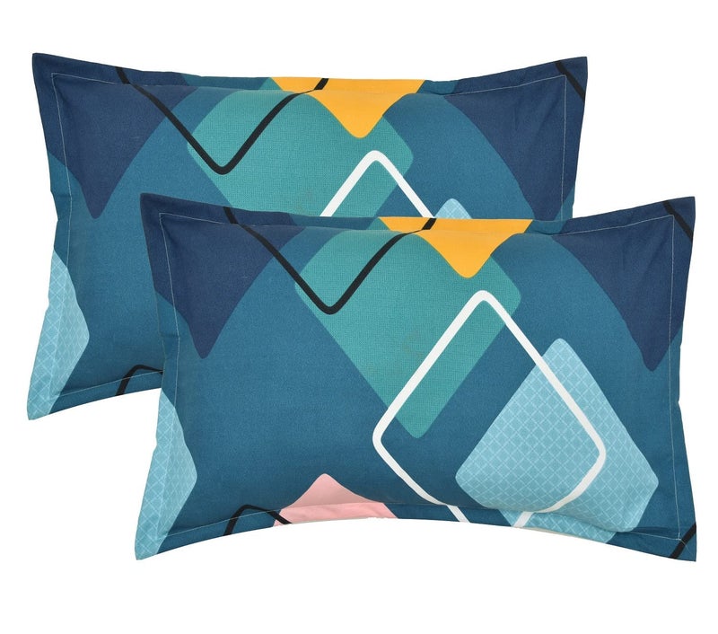 RRC Super Soft Brushed Microfiber Cotton Pillow Covers,Set of 4 Pieces Pillow Covers,17X27(Inches) 43X68(CM) Printed Pillow Covers,Flange on Edges Pillow Covers - Image 3