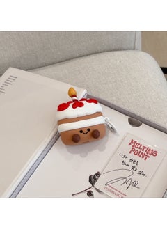 Funny Creative Three-dimensional Birthday Cake For Apple AirPods1/2 Bluetooth Headset Pro Protective Cover 3/4 For Soft-Color:Birthday Cake Cartoon-Applicable Models:Airpods 3rd Generation