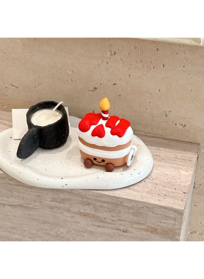 Generic - Funny Creative Three-dimensional Birthday Cake For Apple AirPods1/2 Bluetooth Headset Pro Protective Cover 3/4 For Soft-Color:Birthday Cake Cartoon-Applicable Models:Airpods 3rd Generation - Image 1