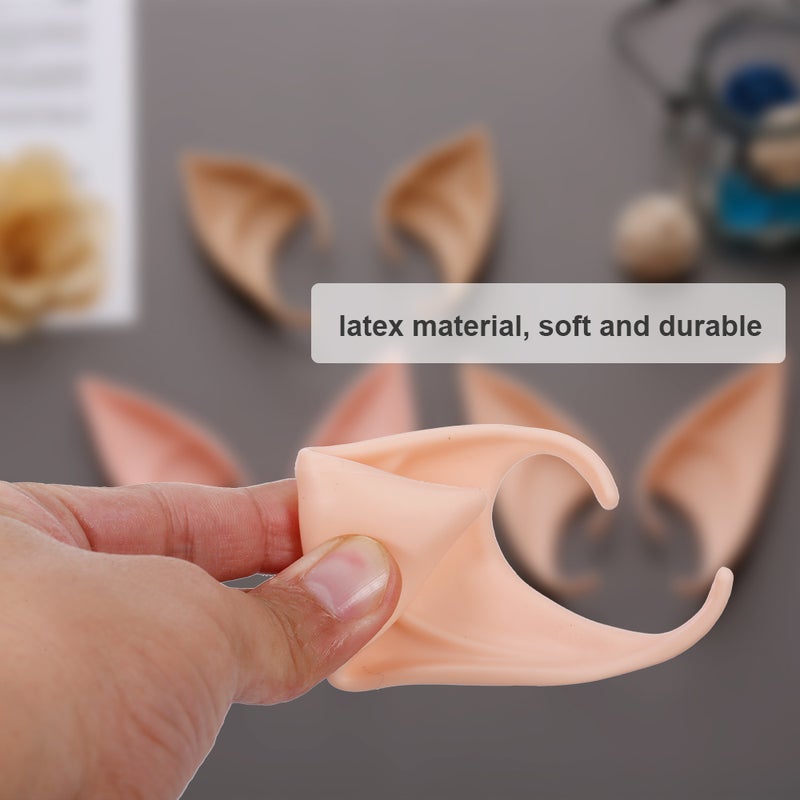 6 Pairs Halloween Latex Elf Ears Cosplay Masks Fairy Goblin Ears - Image 2