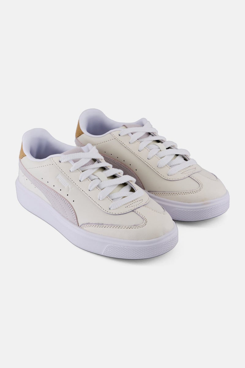 PUMA Women Lajla T-Toe Corduroy Lace Up Outdoor Shoes, Off White - Image 1