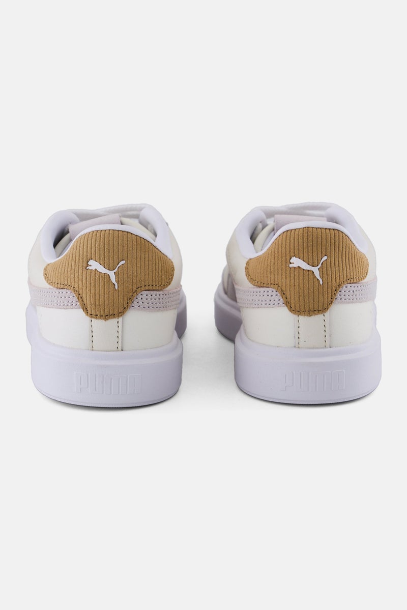 PUMA Women Lajla T-Toe Corduroy Lace Up Outdoor Shoes, Off White - Image 2