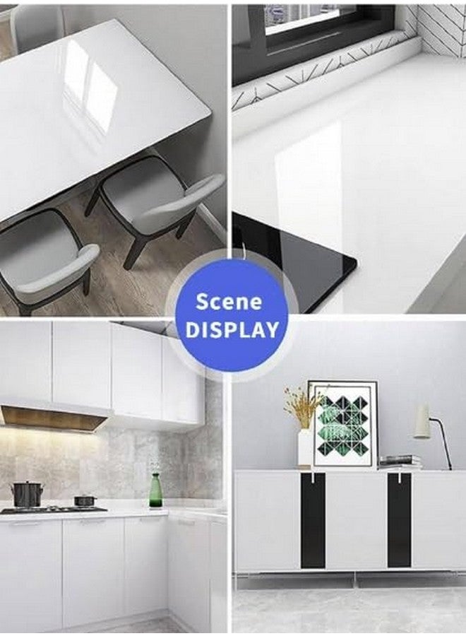 SUNBIRD Clear Kitchen Sticker, Waterproof Cupboard Sticker for Home Oil Proof Wallpaper (23in x 15 ft, Glossy White Vinyl) - Image 5