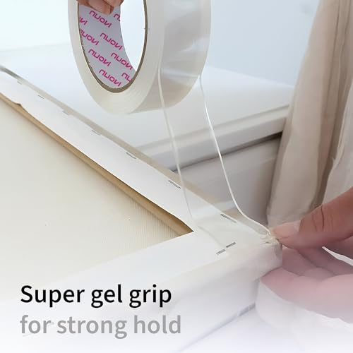 NUOVI Double Sided Nano Tape | 3mtr Length X 24mm Width | 2mm Thick Heavy Duty Reusable Adhesive Gel Based | Traceless Removal, Waterproof & Heat Resistant Multifunctional Grip Tape - Image 3
