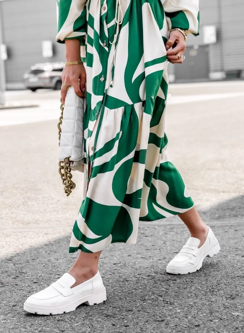 YUNIQEE Abstract Print Dress