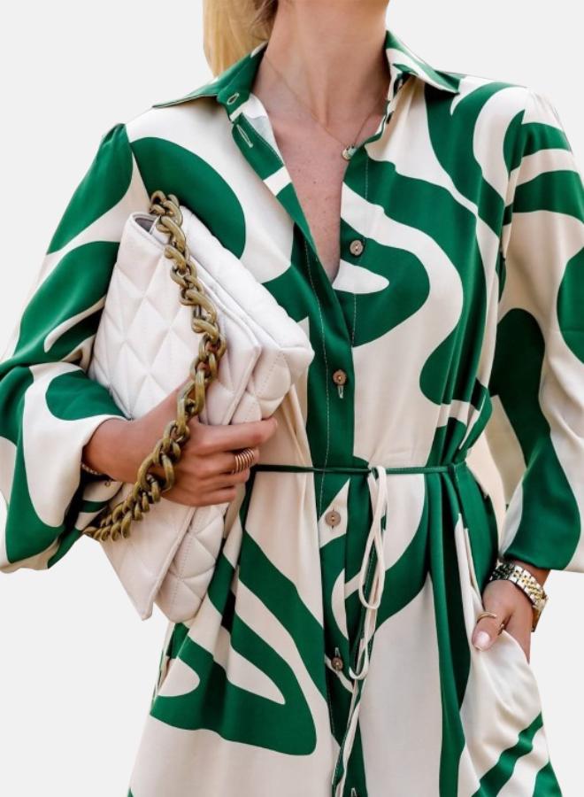 YUNIQEE Abstract Print Dress - Image 2