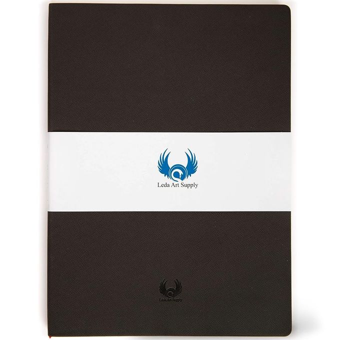 Leda Art Supply Large Sketchbook 160 Pages Softbound Cover Sketchbook for Artists Leather Drawing Notebook for All, Ideal for Ink, Water Color, Pen, Pencils | 7 x 10 inch Art Journal - Image 4