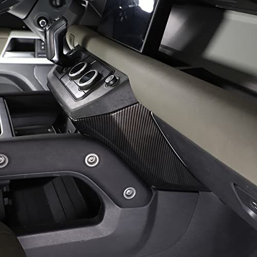 TINKI Auto Center Console Decorative Panel Compatible for Land Rover Defender 90 110 130 2020 2021 2022 2023 Car Indoor Decoration Cover Trim Interior Accessories (Style 1, Carbon Fiber) - Image 5