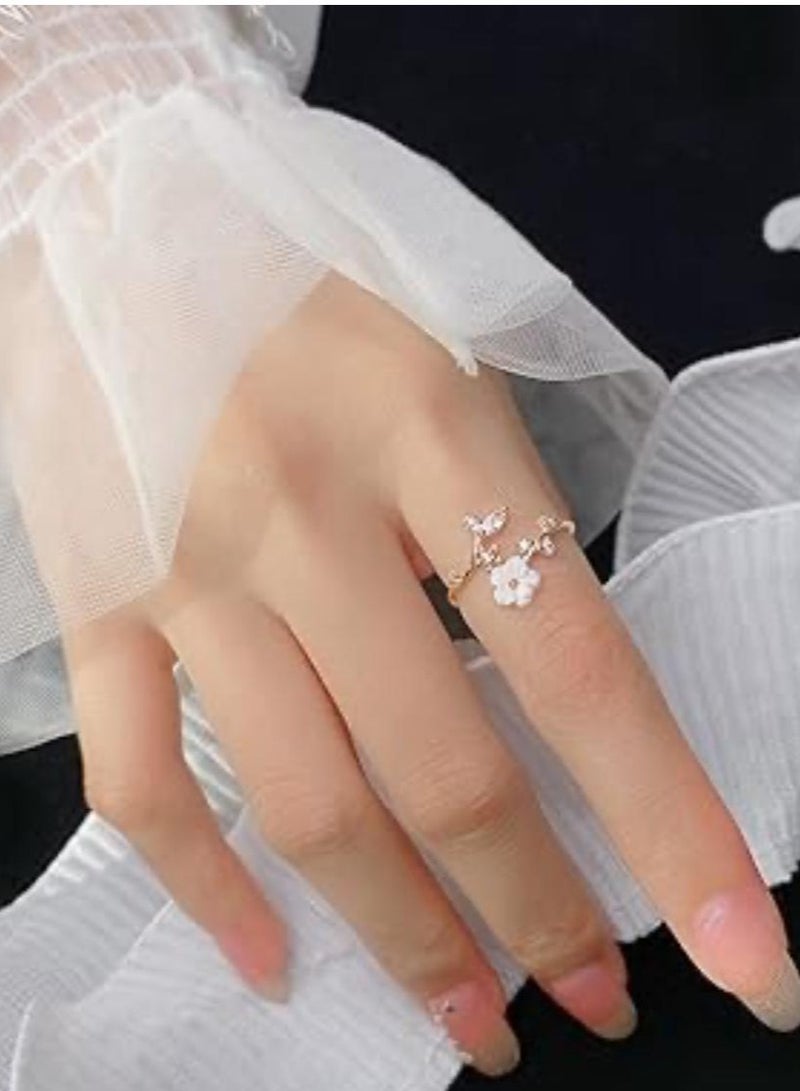 #ABtalks Modern womens stainless steel ring  elegant shape - Image 1