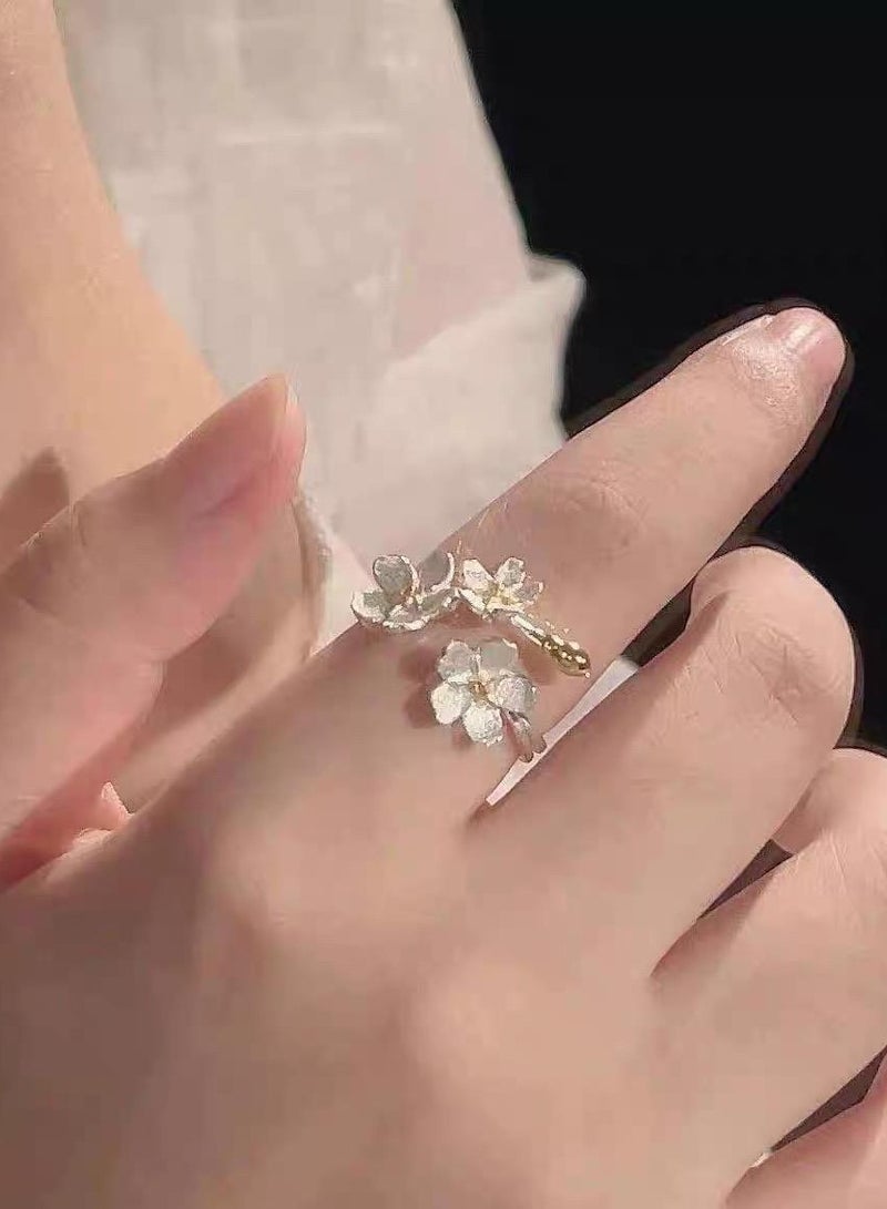 #ABtalks Modern womens stainless steel ring  elegant shape - Image 2