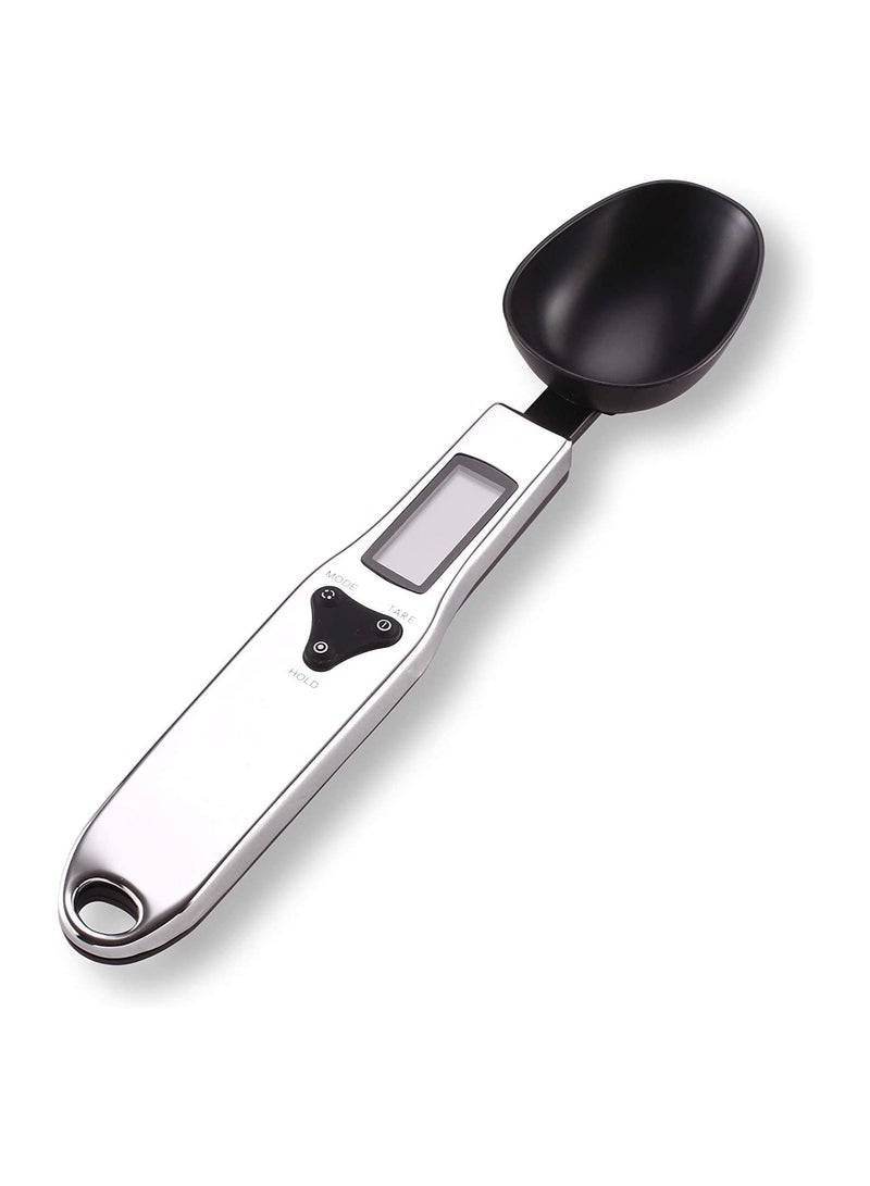 SOLARAE Mini Kitchen Scale Measuring Spoon, 500g/0.1g Precision Scale for Measuring Milk, Tea, Flour, Spices, Coffee, and Seasonings - Black Color - Image 1