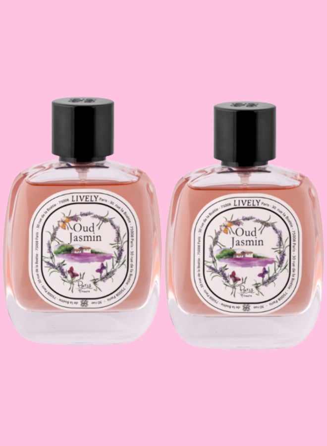 لايفلي 2 قطع عطر عود ياسمين ليفلي 100مل - Image 1