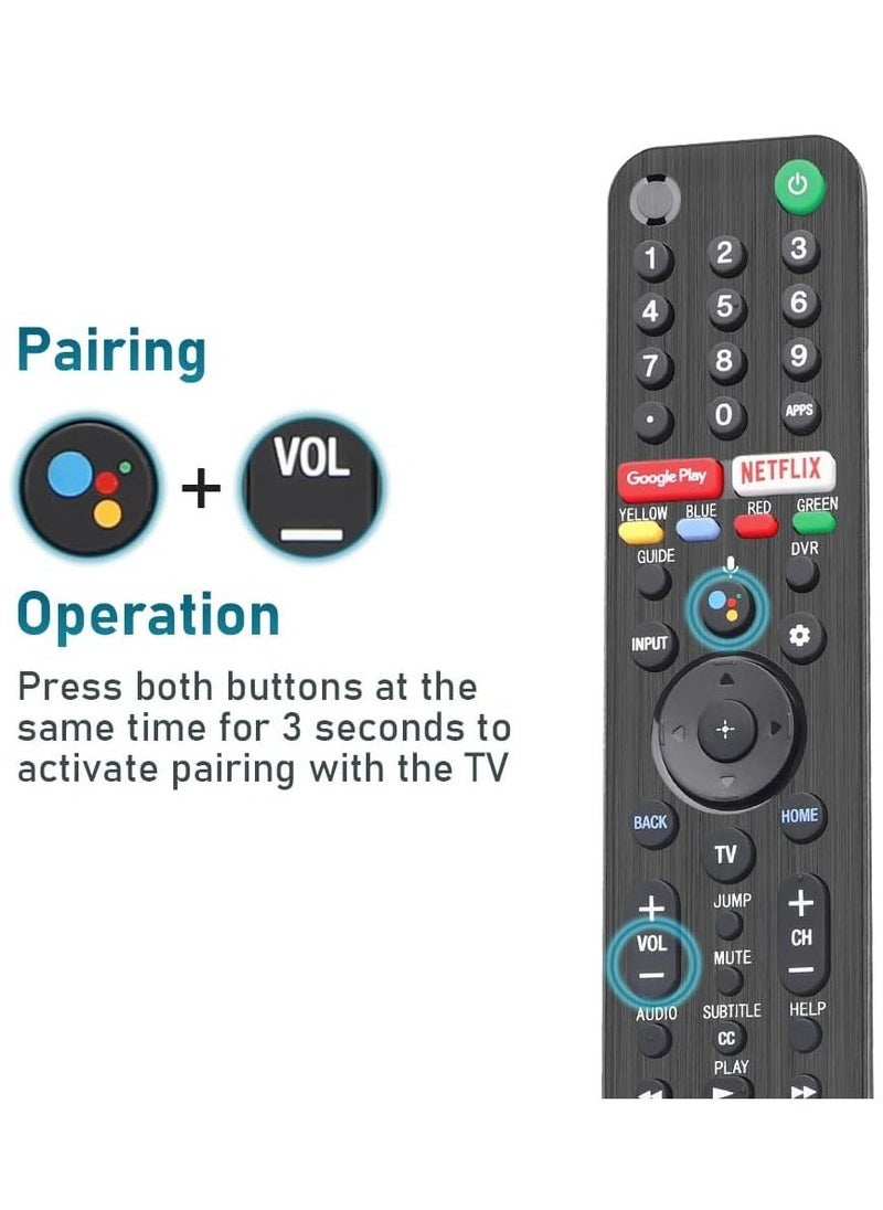 BGM Universal Voice Remote Control RMF-TX500U Bluetooth Remote Control for Sony Android TV 4K Ultra HD LED Internet KD XBR UHD LED 43 48 49 55 65 75 85 77 85 98 inch with battery - Image 5