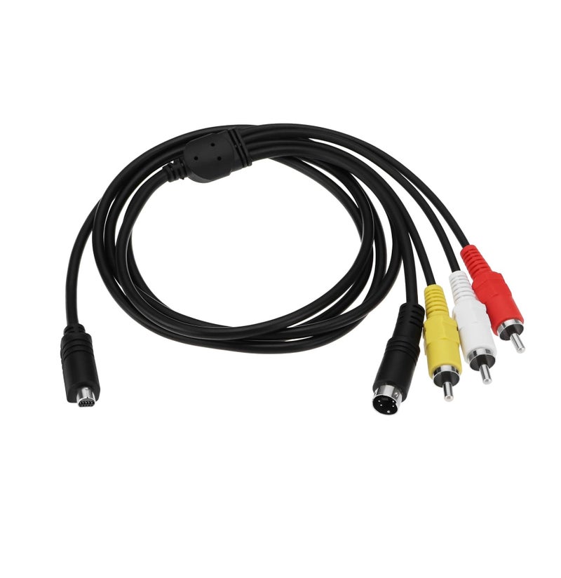 igeekwell كابل صوت وفيديو رقمي 10 دبابيس VMC VMC-15FS VMC-30FS AV إلى RCA بديل متوافق مع كاميرا سوني DCR-SR90/ DPP-EX50/ HDR-CX7/ HDR-FX7 هاندي كام (1.5م، 1 عبوة) - Image 1