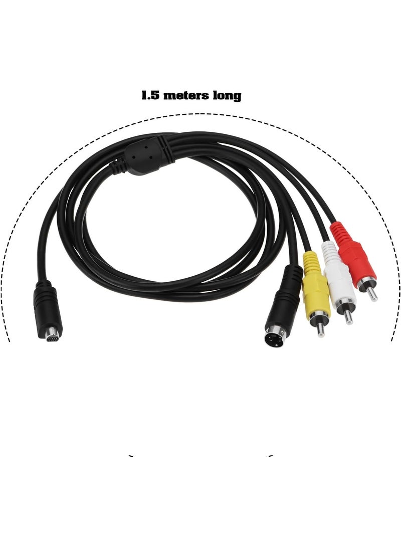 igeekwell كابل صوت وفيديو رقمي 10 دبابيس VMC VMC-15FS VMC-30FS AV إلى RCA بديل متوافق مع كاميرا سوني DCR-SR90/ DPP-EX50/ HDR-CX7/ HDR-FX7 هاندي كام (1.5م، 1 عبوة) - Image 4
