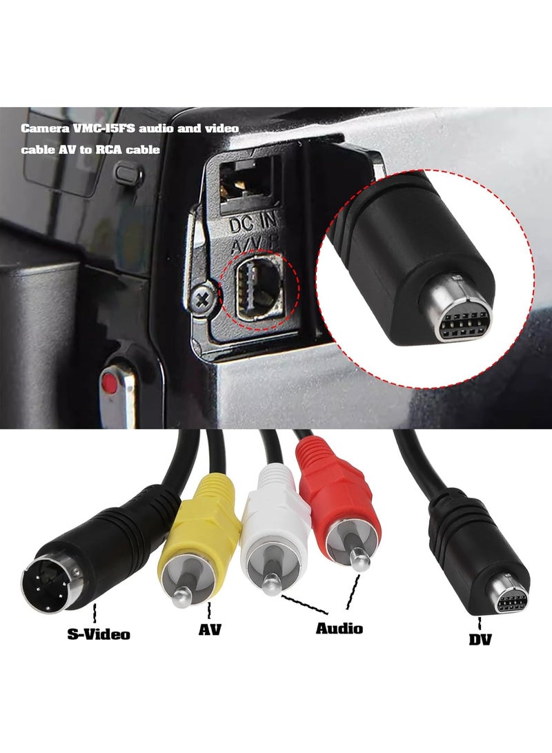 igeekwell كابل صوت وفيديو رقمي 10 دبابيس VMC VMC-15FS VMC-30FS AV إلى RCA بديل متوافق مع كاميرا سوني DCR-SR90/ DPP-EX50/ HDR-CX7/ HDR-FX7 هاندي كام (1.5م، 1 عبوة) - Image 5