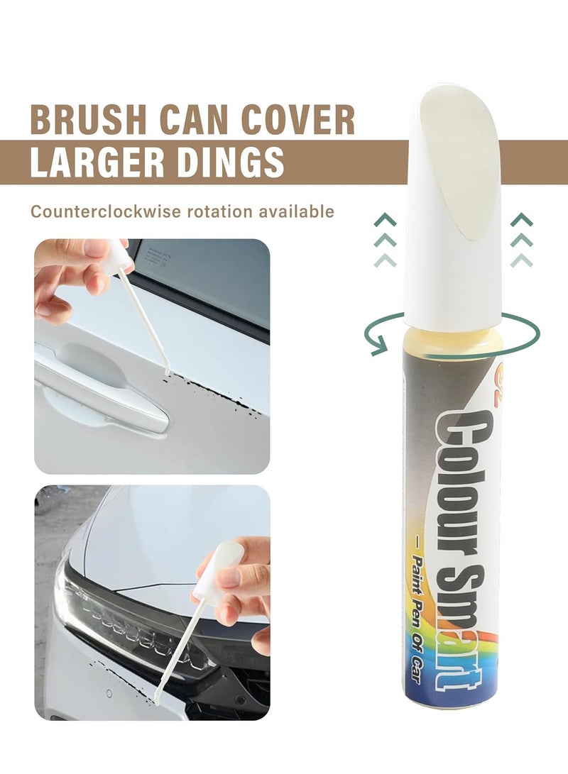 AirYoung مزيل خدوش السيارة، إصلاح خدوش السيارة، ملحقات السيارة، مزيل الخدوش العميقة للسيارة، مزيل الخدوش للمركبات، طلاء تلميع عالمي للسيارة للخدوش العميقة (أبيض) - Image 3