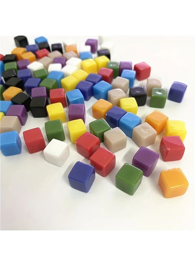 100 Pieces Clear Acrylic Dice 8mm Square Cube for Board Game - Image 4