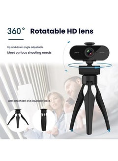 General PC computer camera USB with microphone driver-free live online class 2K ultra-high-definition lens autofocus  - Image 2