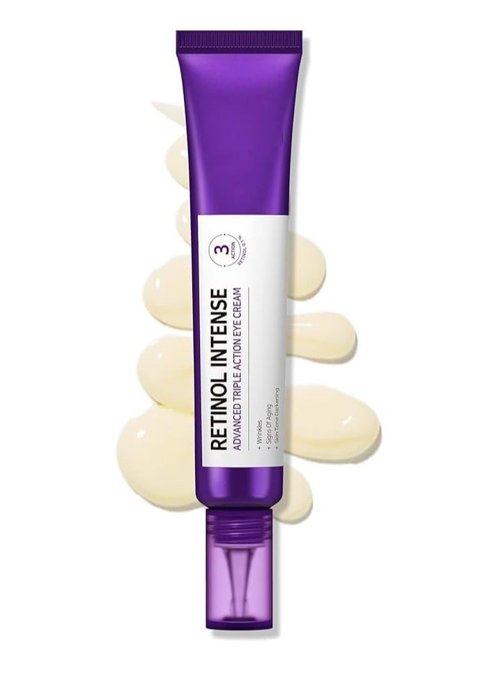 DubaiGallery Retinol Intense Advanced Triple Action Eye Cream, 30 ml (Pack of 1), violet - Image 1