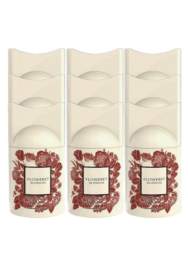 PRIVE 9 Pieces Floweret Blossom Perfumed Spray 250ml  - Image 1