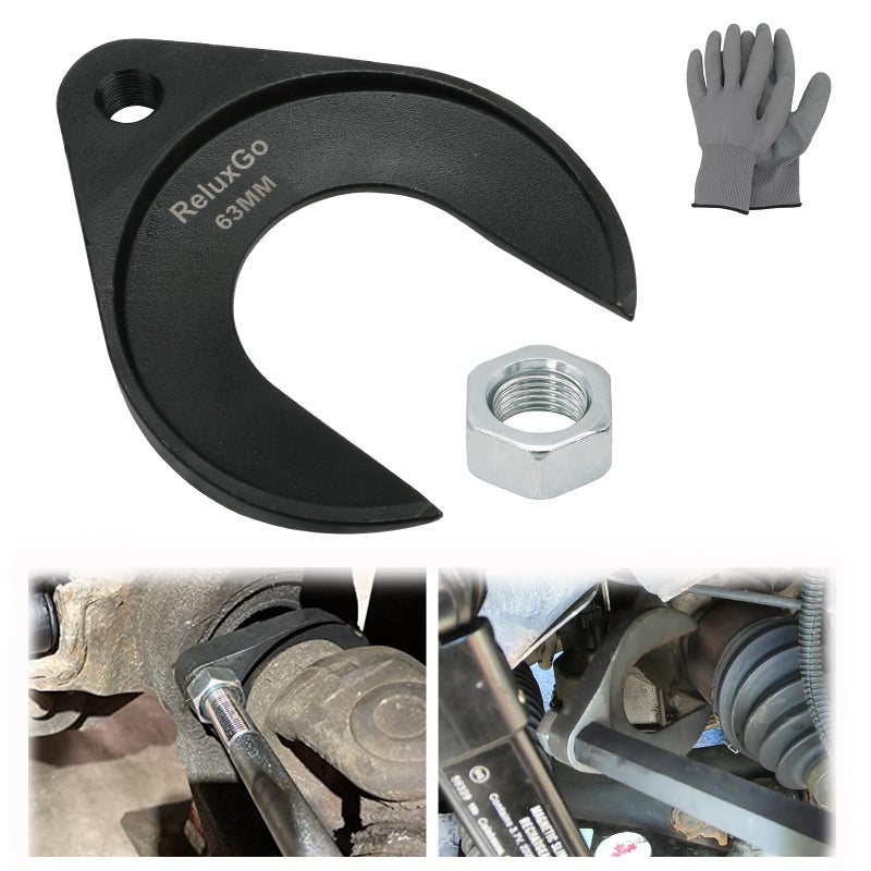 ReluxGo Inner CV Axle Puller Removal Tool 63mm with Nut Front Wheel Drive Axle Pulley Attachment Fits Slide Hammers with 5818 Threads CV Joint Axle Removing Tool - Image 3