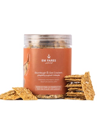 Sourdough & Oat Crackers