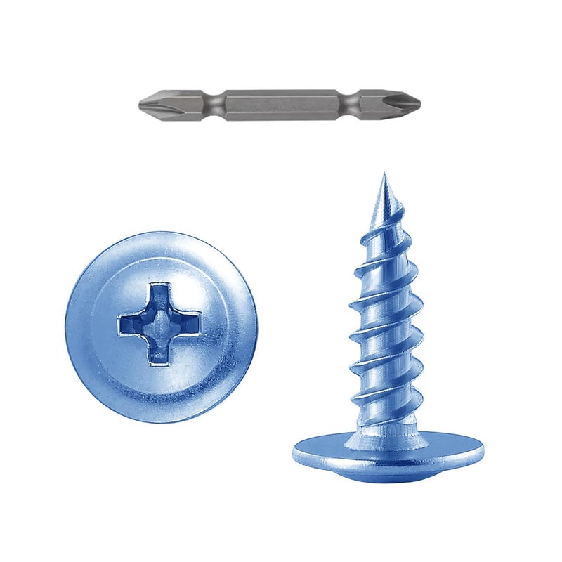 Wensilon Store (300 pcs) #10×3/4" Phillips Truss Head Wood Screws Galvanized Iron Quick Metal Self Tapping… - Image 1