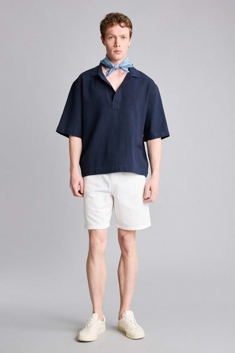 ديفاكتو 100% Cotton Boxy Fit Shirt