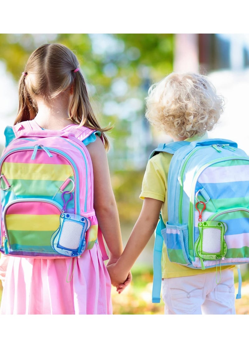 KASTWAVE Mini Magnetic Drawing Boards, 8 Pieces Doodle Boards Backpack Keychain Clip Drawing Boards Erasable Sketch Pad for Kids Art Supplies Party Favors Goodie Bag Filler - Image 4