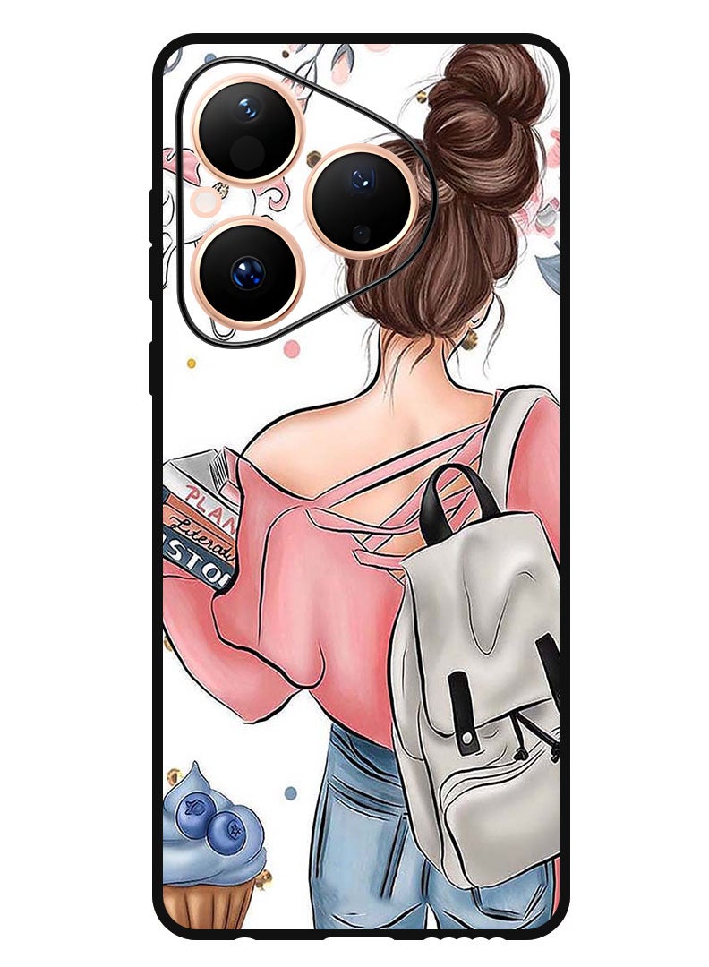 Theodor Case Compatible with Huawei Pura 80 6.6 Inch Protection Shockproof Bumper Cover School Girl - Image 1