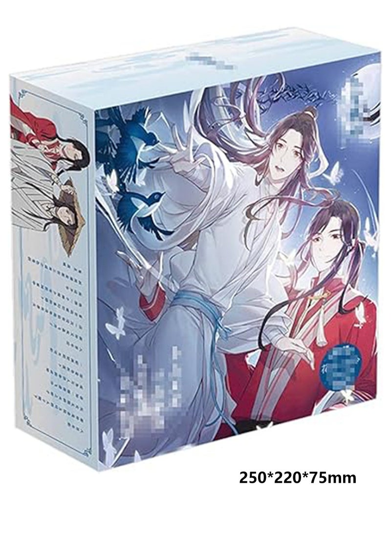 Tianguan Cifu gift Box Water Cup Badge Postcard Sticker Bracelet Black Card Gift Box Set - Image 5