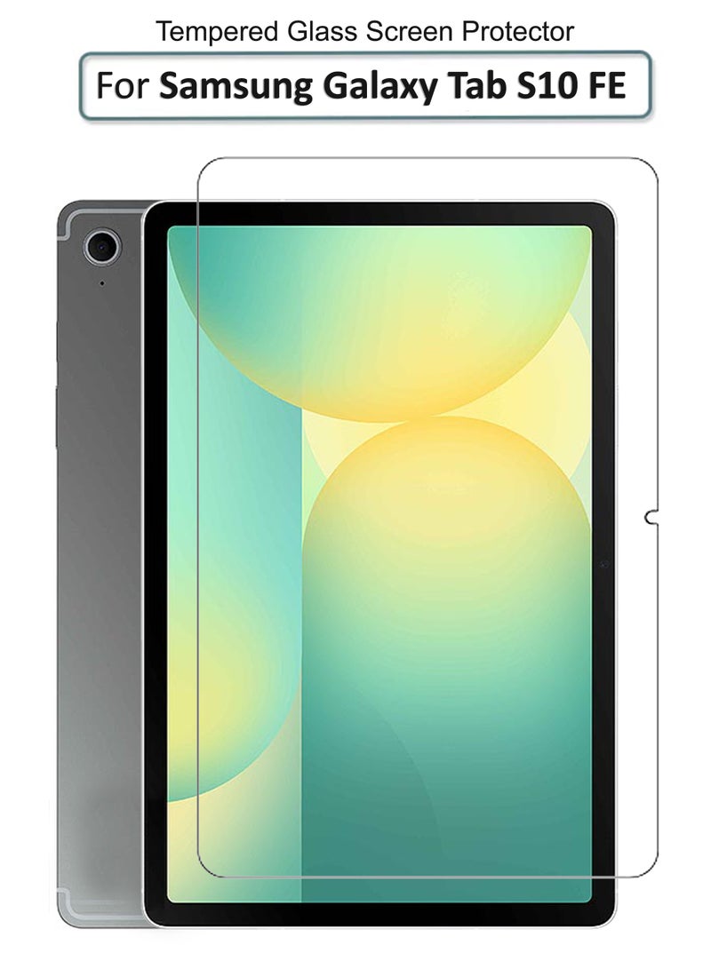 For Samsung Galaxy Tab S10 FE - 10.9 inches - Tempered Glass Screen Protector – High Transparency, Delicate Touch, Anti-Explosion, Smooth Arc Edges, Easy Installation Screen Protector - Image 1