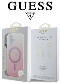 iPhone 16 Case, phone case supports magsafe and wireless charging, iphone case with elegant gradient Pink design with original logo and design approved by the global brand GUESS - pzsku/Z31941D1F0986A37562E0Z/45/_/1739952776/5b63330c-e225-4f38-9cdc-49295eba9b88