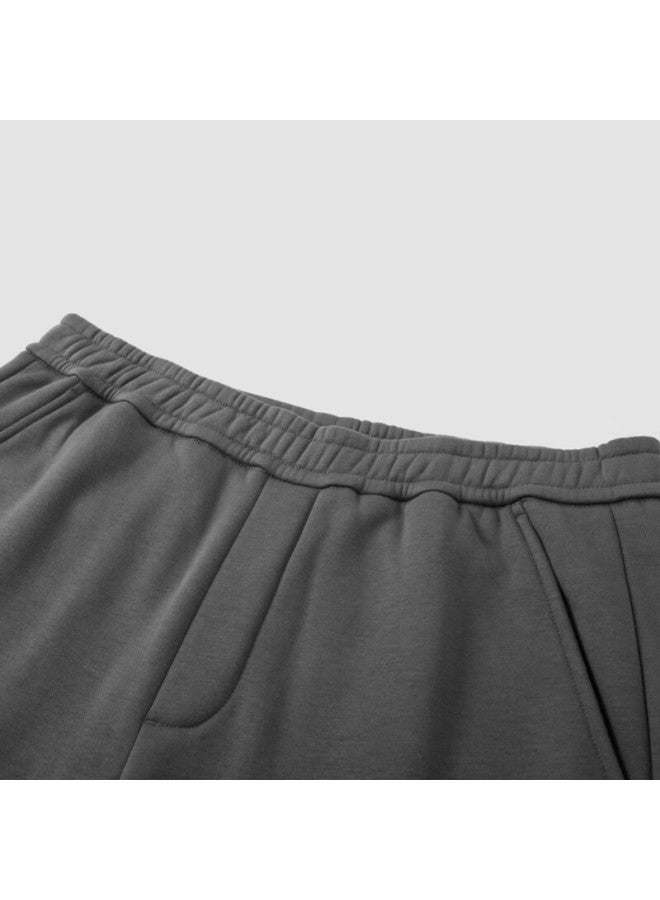 SEMIR Casual Pants For Men, Fleece-Lined, Winter Warmth, Antibacterial, Solid Color, Loose Straight-Leg Trousers, Elastic Waist, 109724127201 - Image 5