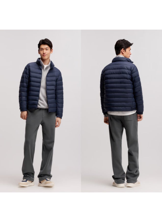 SEMIR Casual Pants For Men, Fleece-Lined, Winter Warmth, Antibacterial, Solid Color, Loose Straight-Leg Trousers, Elastic Waist, 109724127201 - Image 4
