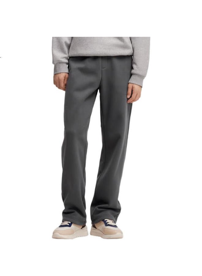SEMIR Casual Pants For Men, Fleece-Lined, Winter Warmth, Antibacterial, Solid Color, Loose Straight-Leg Trousers, Elastic Waist, 109724127201 - Image 3